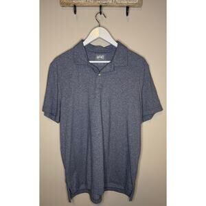 American Eagle Outfitters Heather Blue Polo sz L
